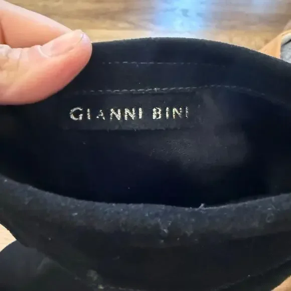 Gianni Bini Knee High Slouch Boots Women's Black Suede Size 8? Worn Very Little - Picture 5 of 8